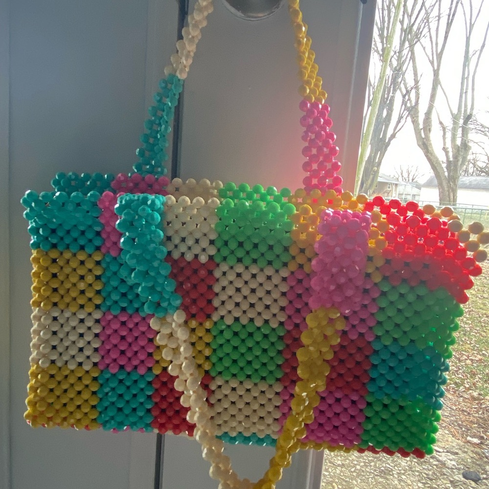 Multi Colorful Handmade Beads Bags